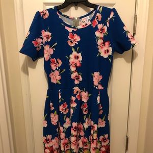 Lularoe xl floral dipped Amelia.